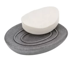 Wenko Pebble Stone Grey Soap Dish