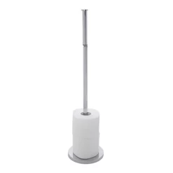 Wenko 2-in-1 Stainless Steel Freestanding Toilet Paper Holder -smedbo shop 19637100 d2