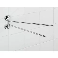 Wenko Power-Loc Sion Double Towel Holder -smedbo shop 19667100 d2