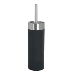Wenko Creta Toilet Brush & Holder - Black