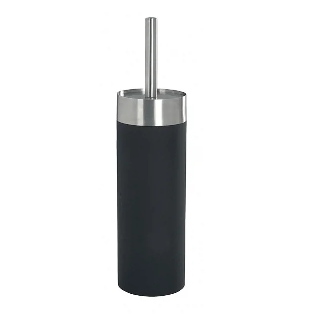 Wenko Creta Toilet Brush & Holder - Black 1 Wenko Creta Toilet Brush & Holder - Black