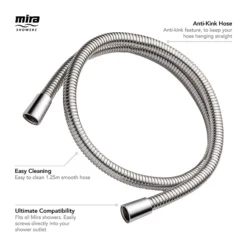 Mira Sh Mira 1.25m Logic Metal Shower Hose 7 Mira Sh Mira 1.25m Logic Metal Shower Hose -smedbo shop 2.1605.166a