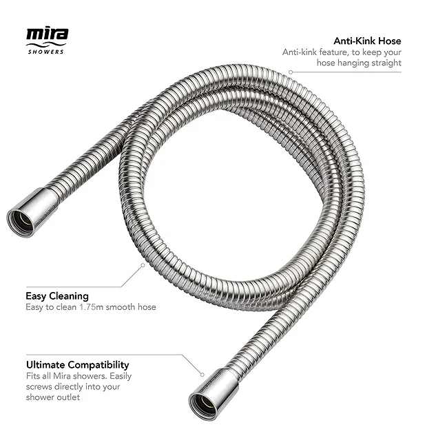 Mira Sh Mira 1.75m Logic Metal Shower Hose 3 Mira Sh Mira 1.75m Logic Metal Shower Hose - Image 3