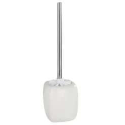 Wenko Faro Ceramic Toilet Brush & Holder - White