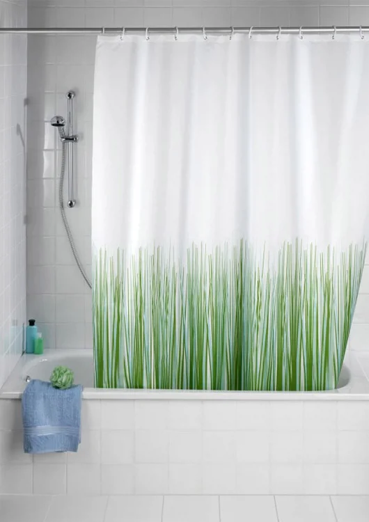 Wenko Nature Polyester Shower Curtain - W1800 X H2000mm 1 Wenko Nature Polyester Shower Curtain - W1800 X H2000mm
