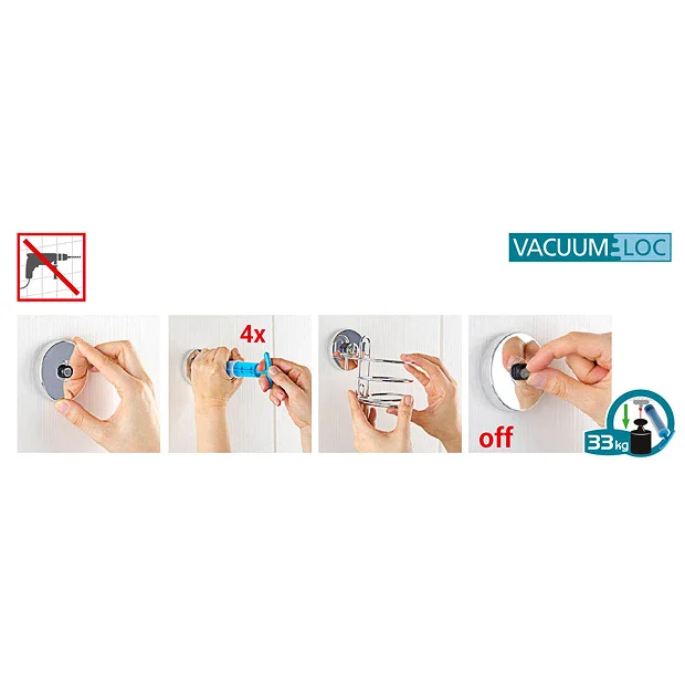 Wenko Vacuum-Loc Milazzo Toilet Paper Holder 3 Wenko Vacuum-Loc Milazzo Toilet Paper Holder - Image 3