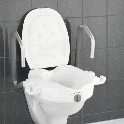 Wenko Raised Toilet Seat With Secura Support