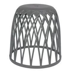 Wenko Omio Anthracite Bathroom Stool / Laundry Bin -smedbo shop 22926100 d1