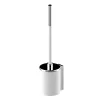 AKW Onyx White Toilet Brush And Holder
