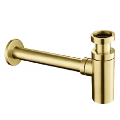 Just Taps Plu JTP Vos Brushed Brass Basin Bottle Trap