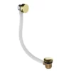 Just Taps Plu JTP Vos Brushed Brass Click Clack Bath Filler Waste