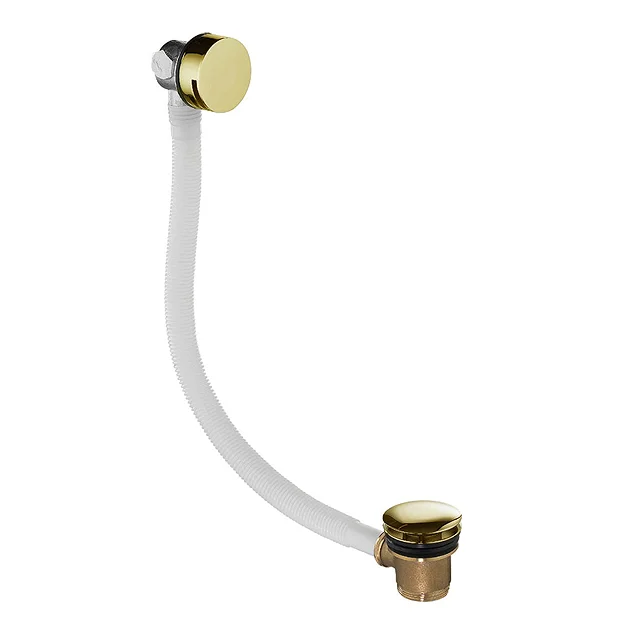 Just Taps Plu JTP Vos Brushed Brass Click Clack Bath Filler Waste 1 Just Taps Plu JTP Vos Brushed Brass Click Clack Bath Filler Waste