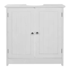 Victorian Plumbing White Wood Under Sink Cabinet -smedbo shop 2402060d1