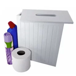 Lloyd Pascal & C Lloyd Pascal - White MDF Shaker Style Storage Unit W/ Removable Lid