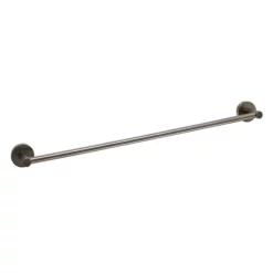 Just Taps Plu JTP Vos Brushed Black 600mm Towel Rail
