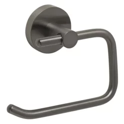 Just Taps Plu JTP Vos Brushed Black Toilet Roll Holder