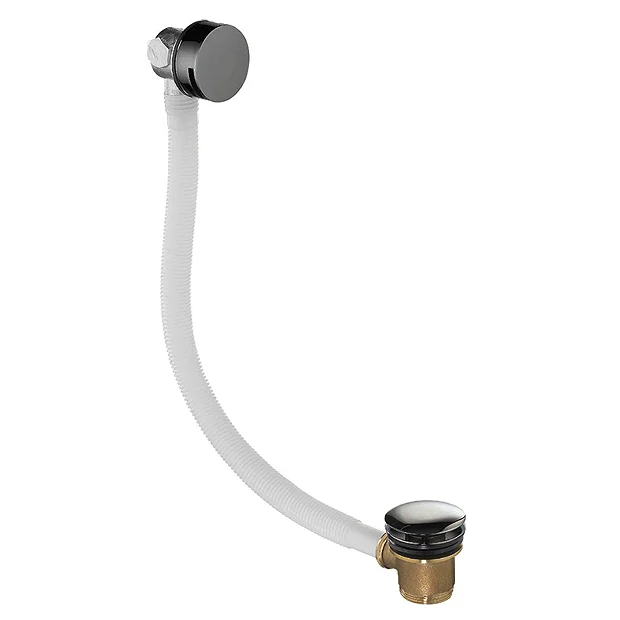 Just Taps Plu JTP Vos Brushed Black Click Clack Bath Filler Waste 1 Just Taps Plu JTP Vos Brushed Black Click Clack Bath Filler Waste