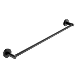 Just Taps Plu JTP Vos Matt Black 600mm Towel Rail