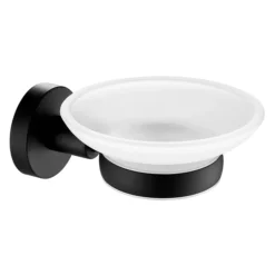 Just Taps Plu JTP Vos Matt Black Soap Dish