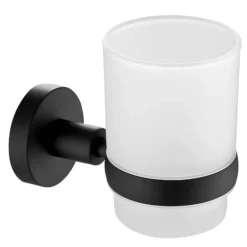 Just Taps Plu JTP Vos Matt Black Tumbler & Holder