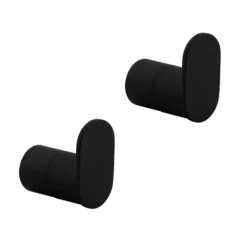 smedbo shop 19 2 X Arezzo Matt Black Robe Hooks