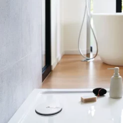 Wirquin Slim+ Extra Flat 90mm Shower Tray Waste - Chrome -smedbo shop 30723374 d1