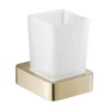 Just Taps Plu JTP Hix Brushed Brass Tumbler & Holder