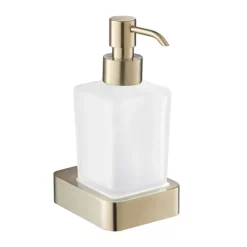 Just Taps Plu JTP Hix Brushed Brass Soap Dispenser