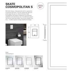 Grohe Skate Cosmopolitan S Flush Plate - Chrome