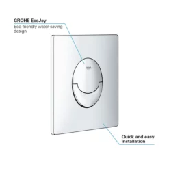Grohe Skate Air WC Wall Flush Plate - Chrome -smedbo shop 38505000 d6