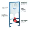 Grohe Rapid SL 1.13m Support Frame For Wall Hung WC