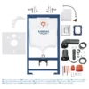 Grohe Rapid SL Fresh 1.13m 4 In 1 Set Low Noise Support Frame For Wall Hung WC