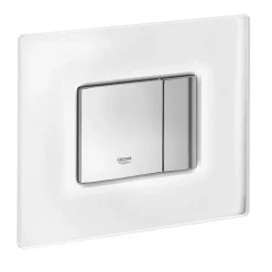 Grohe Skate Cosmopolitan WC Wall Flush Plate - Chrome/daVinci Satin