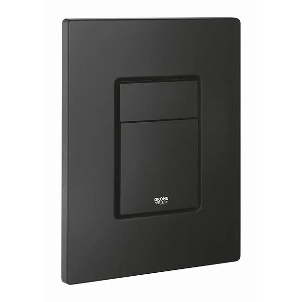 Grohe Even Dual Flush Plate - Phantom Black 2 Grohe Even Dual Flush Plate - Phantom Black - Image 2