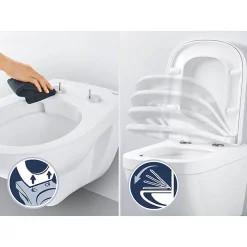 Grohe Euro Soft Close Toilet Seat With Quick Release -smedbo shop 39493000 d3 1