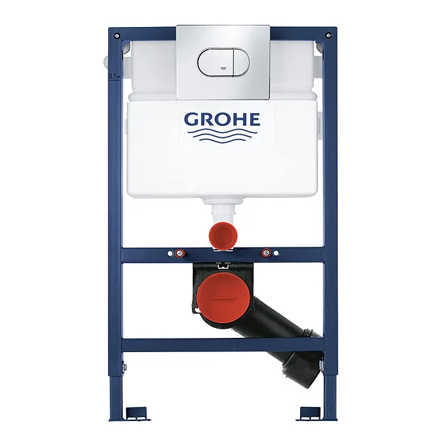 Grohe Solido 0.82m 3 In 1 Set Low Noise Support Frame For Wall Hung WC With Arena Flush Plate 4 Grohe Solido 0.82m 3 In 1 Set Low Noise Support Frame For Wall Hung WC With Arena Flush Plate - Image 4