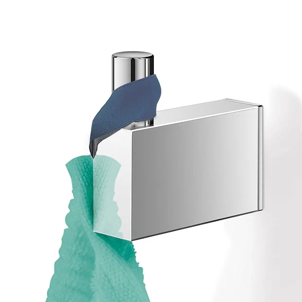 Zack Accessori Zack Linea Small Towel Hook - Polished Finish 1 Zack Accessori Zack Linea Small Towel Hook - Polished Finish
