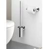 Zack Accessori Zack Scala Stainless Steel Wall Mounted Toilet Brush + Mount Adhesive