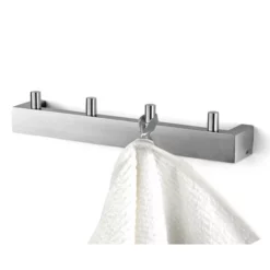 Zack Accessori Zack Linea Towel Hook Rail - Stainless Steel