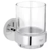 Grohe Essentials Glass Tumbler With Holder