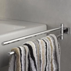 Grohe Essentials Cube Double Towel Bar