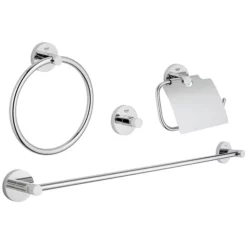 Grohe Essentials 4-in-1 Master Bathroom Accessories Set