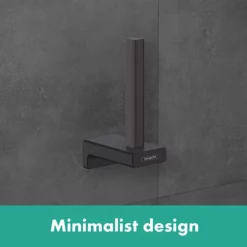 Hansgrohe AddStoris Matt Black Spare Toilet Roll Holder -smedbo shop 41756670 l1