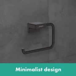 Hansgrohe AddStoris Matt Black Toilet Roll Holder -smedbo shop 41771670 l4