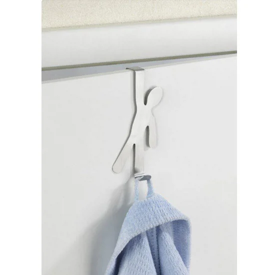 Wenko 'Boy' Stainless Steel Door Hook - Matt 1 Wenko 'Boy' Stainless Steel Door Hook - Matt