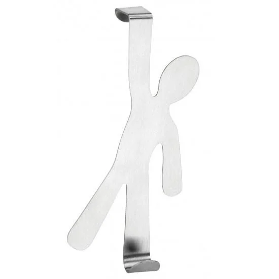 Wenko 'Boy' Stainless Steel Door Hook - Matt 2 Wenko 'Boy' Stainless Steel Door Hook - Matt - Image 2