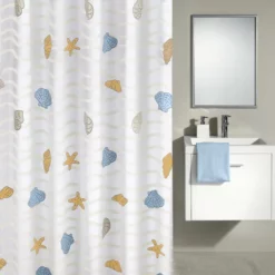 Kleine Wolke - New Beach PEVA Shower Curtain - W1800 X H2000