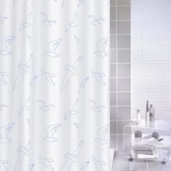 Kleine Wolke - Birdie Polyester Shower Curtain - W1800 X H2000 - White
