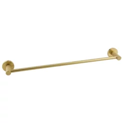 Arezzo 4-Bar Industrial Style Brushed Brass Round Towel Rail