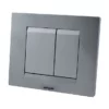 Wirquin Essential Dual Flush Plate - Matt Chrome